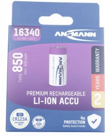 Ansmann Battery Consumer - 16340 Li Ion Accu 850mah