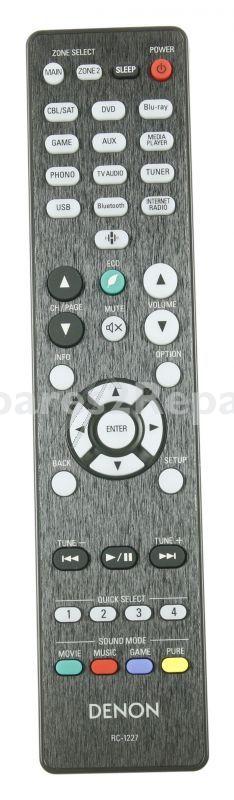 Ir remote Control - Rc-1227 30701026100ad Remote Control Rc1227 Avrx1500h