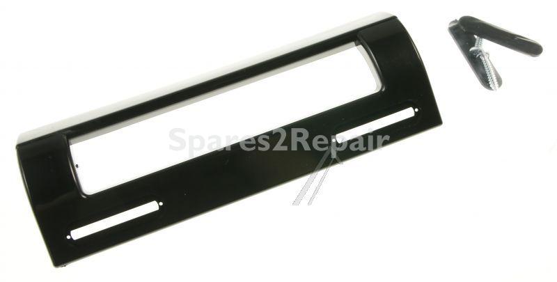 Compatible Fridge Door Handles - Door Handle 195x70mm Black For Fridge And Freezer