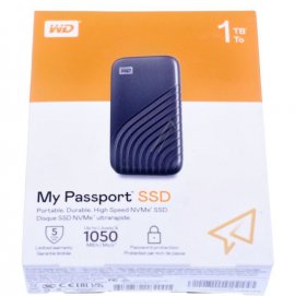 Western Digital External Ssd Hard Drive - Wd My Passport Ssd 1tb Space Gray Cross Compatible Usb 3.2 Gen-2 And Usb-c 1050mb-s Read 1000mb-s Write Pc & Mac Compati
