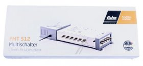 Fuba 4+1 Multiswitch Inputs - Fmt 512 Multischalter 5-12 Mit Integrierten Netzteil Und 22 Khz Generator