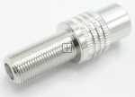 Axing Coaxial Adaptor - Cfa 13-01 Adapter Koax-steckverbinder, Iec-buchse Auf F-buchse