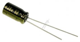 Panasonic 35v Radial Electrolytic 105 De - 68uf-35v Elcap Radial 105° 6 3x11 2mm Low-impedanz -rohs-