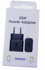 Samsung Charger For Mobile Phone - Ep-t2510nbegeu Usb-c Charger Fast Charging Adapter 25w Black