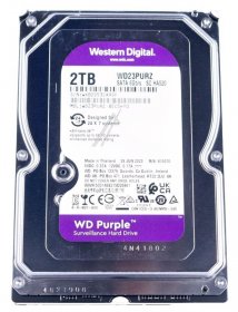 Western Digital Internal Hdd Drive - Wd Purple 2tb Sata 6gb-s Ce Hdd 8 9cm 3 5zoll Internal 256mb Cache 24x7 Bulk - WD23PURZ