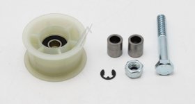 Tension Pulley - C00376378 484000008521 Kit Pulley Jokey & Circlip [Whirlpool Indesit]