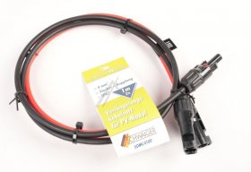 Schwaiger Cable/plugs/adapter - Solar Somc4100 Extension Solar Cable With 2x Plug-coupling Red-black (dc) 1m