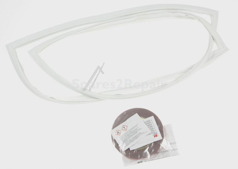 Liebherr Refrigerator Door Seal - 711106200 Magnetic Door Seal 4-sided White With Mounting Material