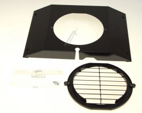 Air Vent Grille - 4055433629 Hood set black from Um [Electrolux Aeg]