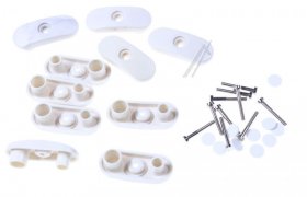 Polytron Aerial Outlet Sockets - Bsk 10 10er Pack Dummy Adaptor For 3 Hole Sockets, Data- Sat Free