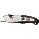 Wedo Workshop Knife - Cutter Safety Profi Schwarz-silber Mit Selbsteinzug Inkl. 5 Ersatzklingen