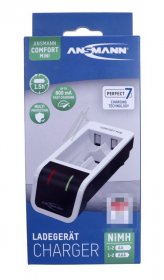 Ansmann Battery Charger/discharger - Comfort Mini Fast Charger With Usb Input For 1-2 Nimh Batteries Of Sizes Micro Aaa - Mignon Aa
