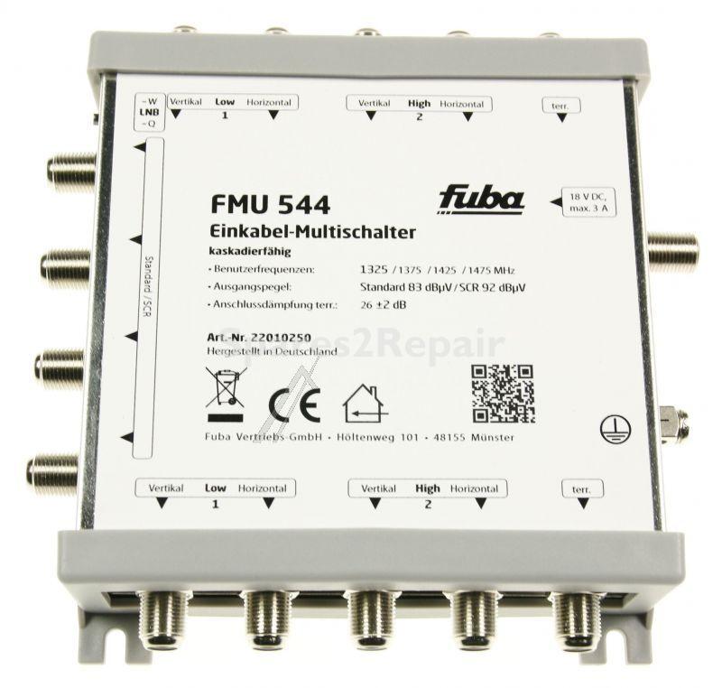 Fuba Multi Switch - Fmu 544 Kaskadierbarer Einkabel-multischalter Mit 5 Stammleitungen Und 4 Tn-ausgangen, Je Ausgang 4 Benutzerfrequenzen