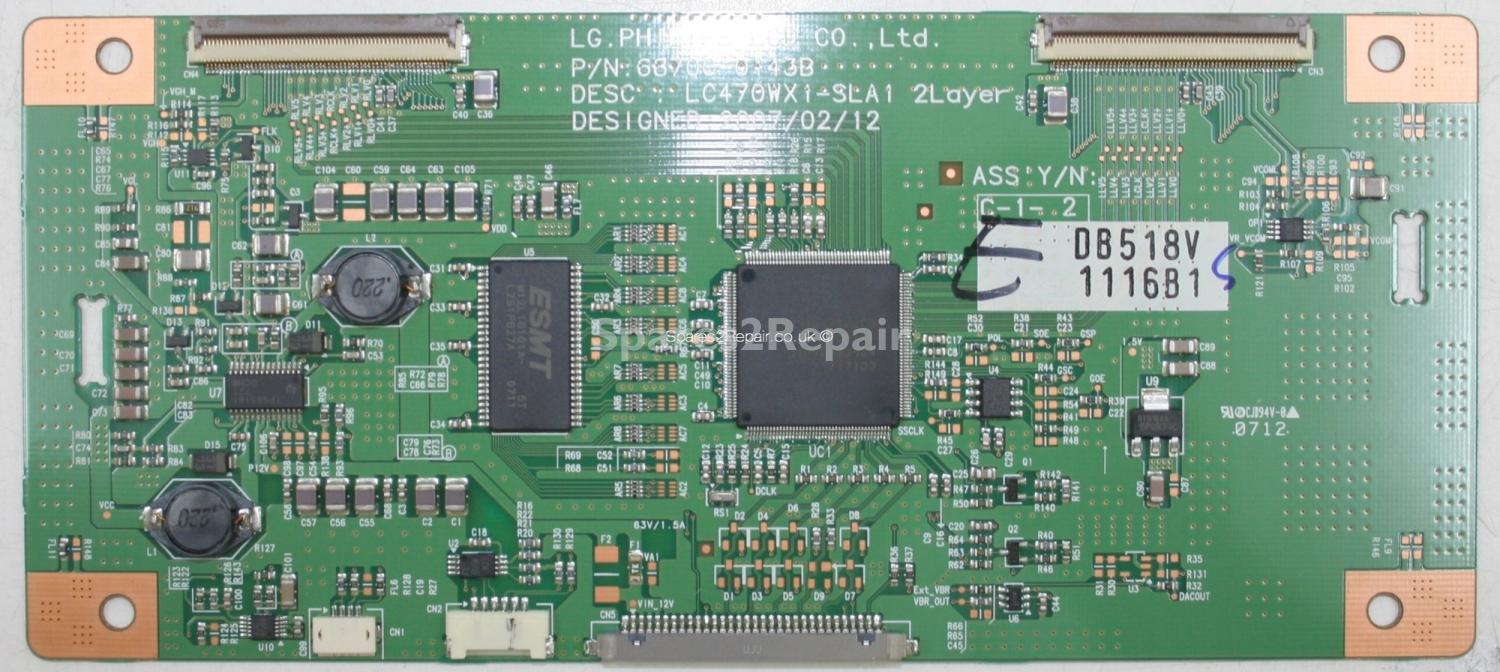Baird X47DTV - T-Con - 6871L-1116B - 6870C-0134B - LC470WX1-SLA1 2Layer