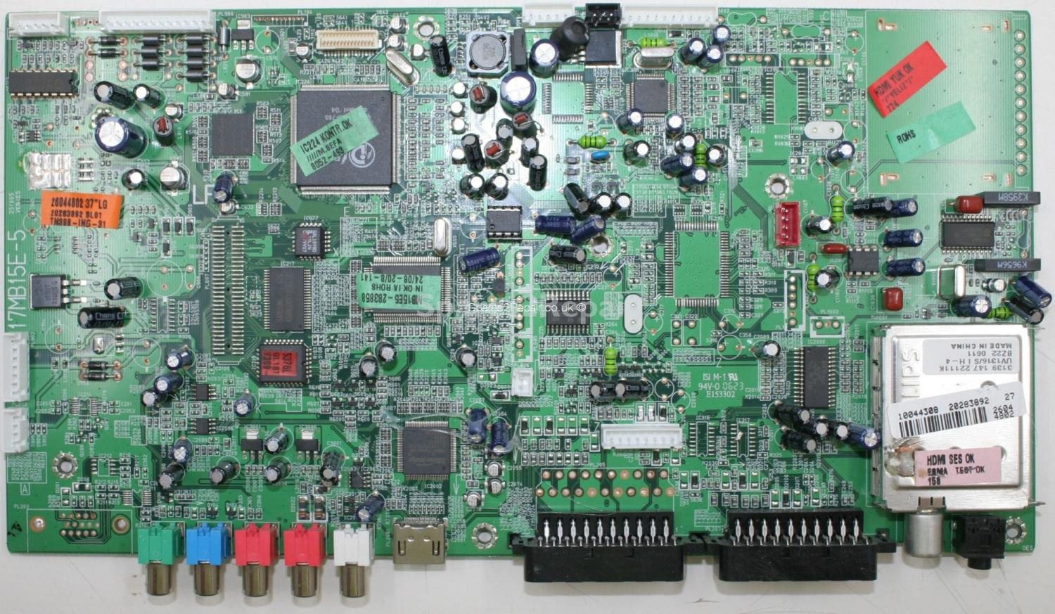 Bush LCD37TV022HD - Main AV - 17MB15E-5 - Ver E5 - 251005 - 20283892