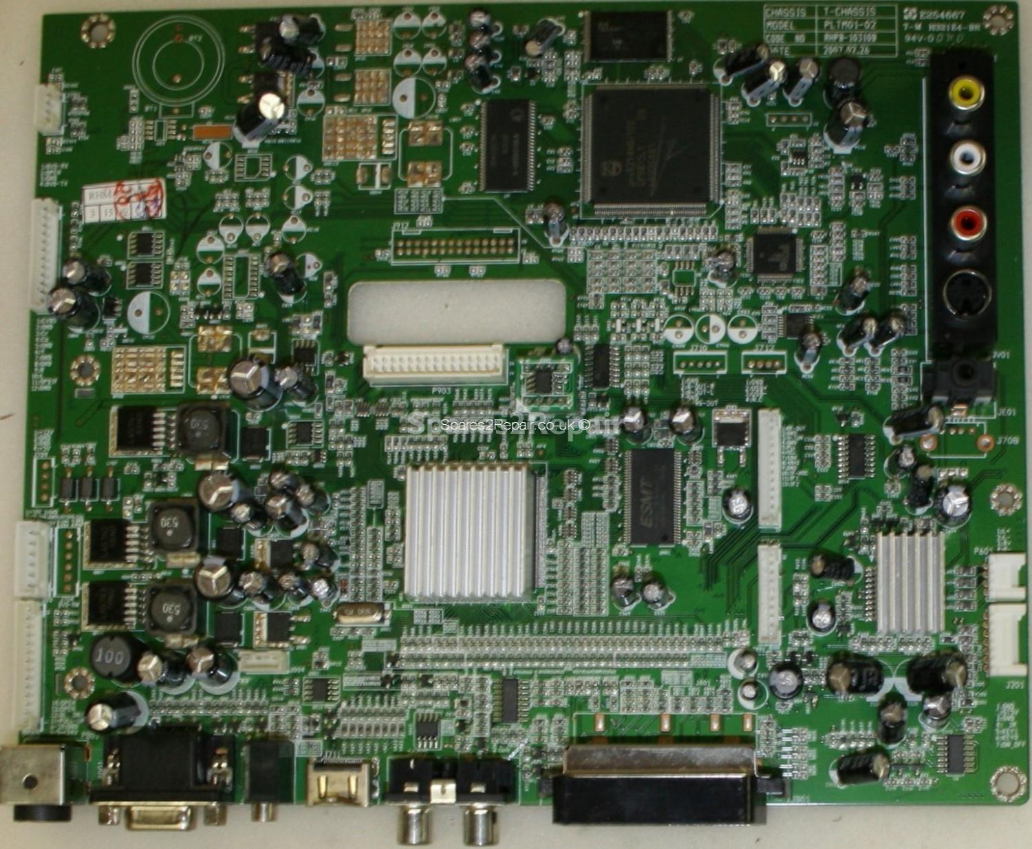 DMTECH WQ20XT Main AV - PLTM01-02 - RHPB-10310B - T-CHASSIS