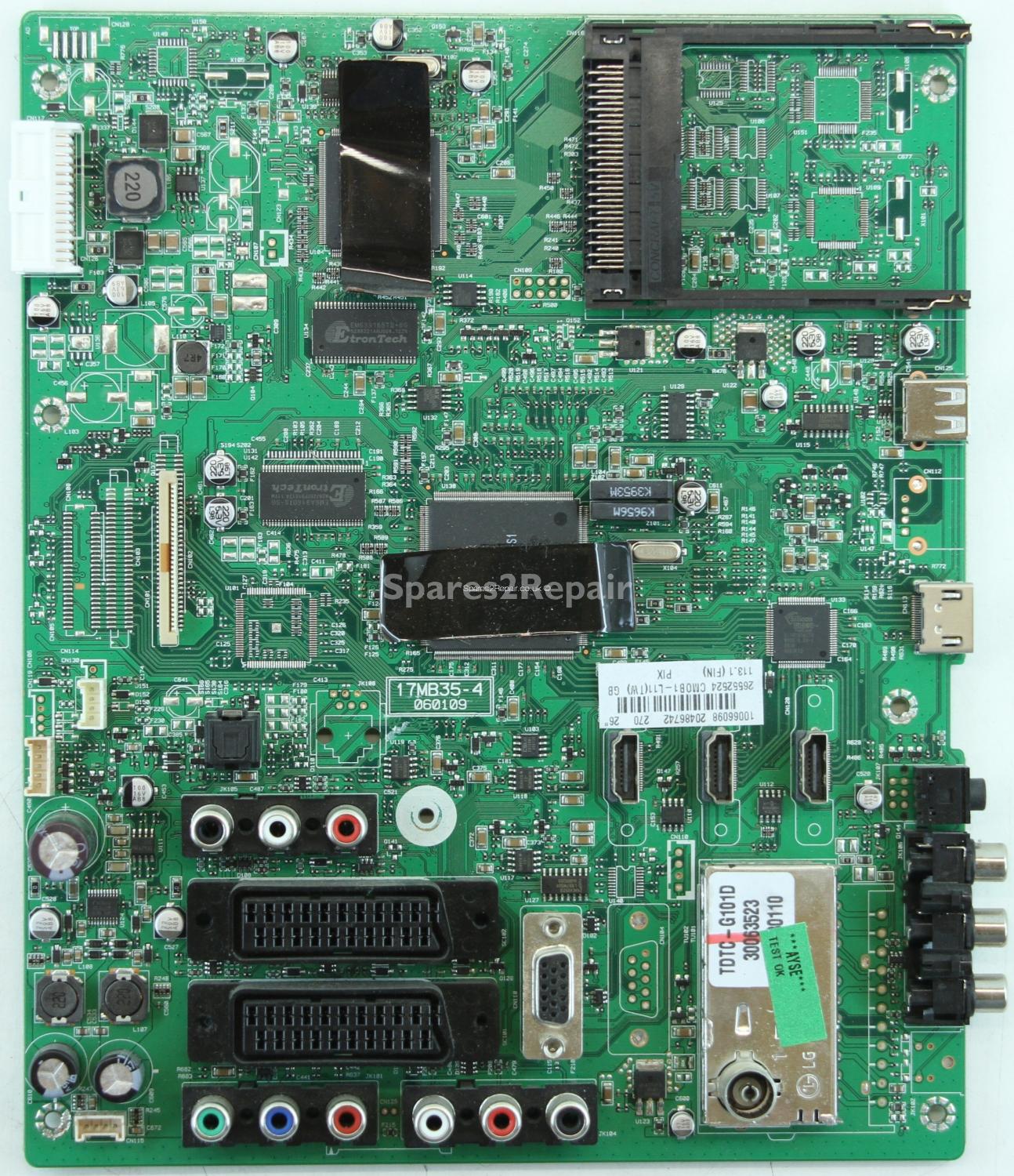 Finlux 26FLD850PU - Main AV - 20486742 - 17MB35-4 - 060109