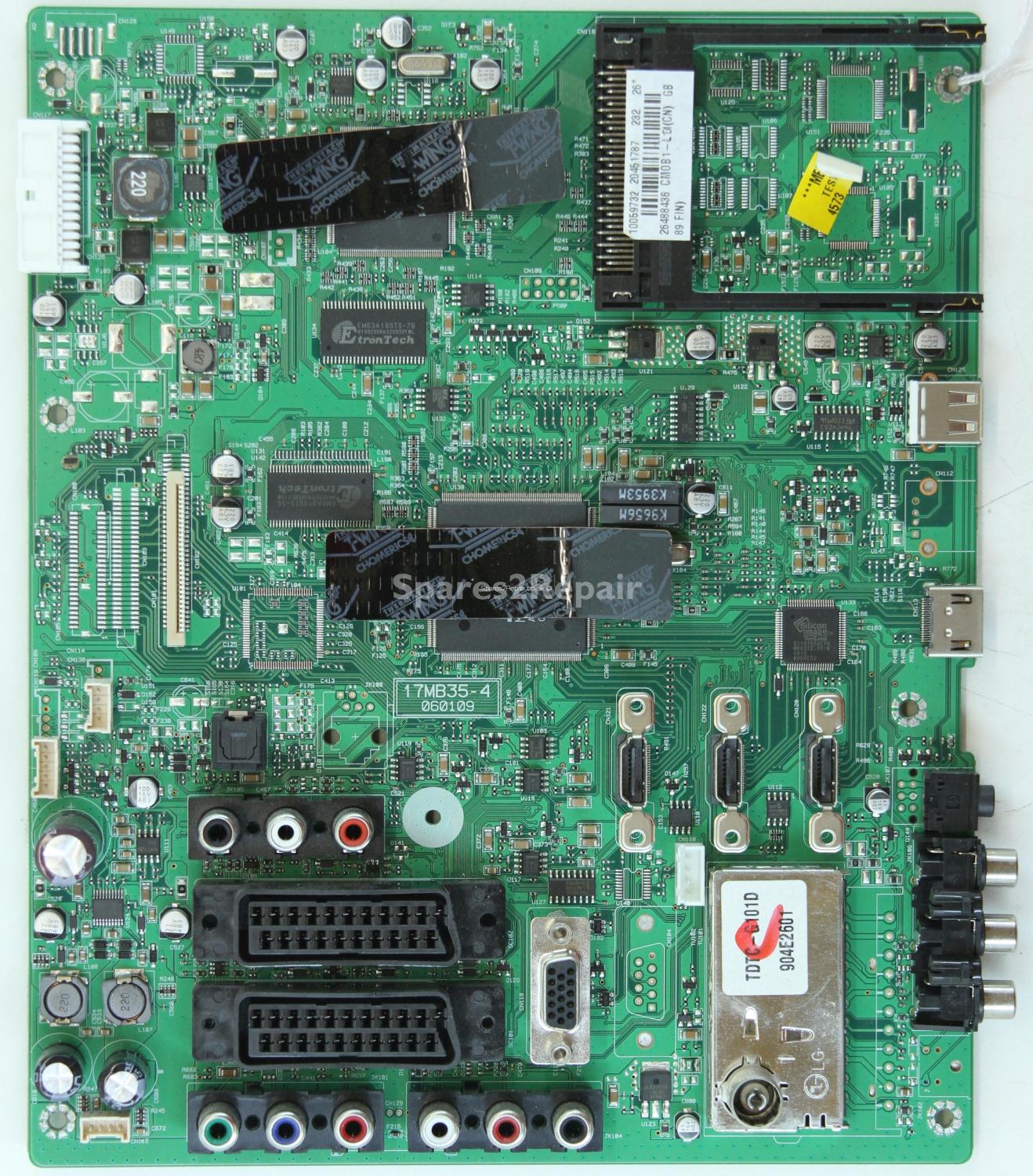 Finlux 26FLD850U - Main AV - 20451787 - 17MB35-4 - 060109