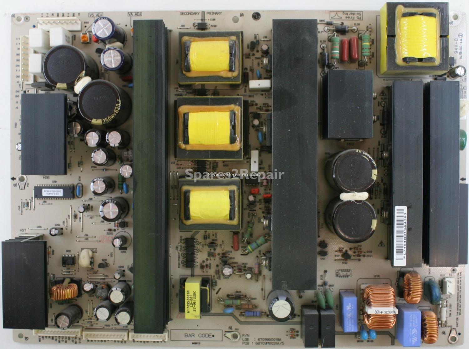 LG 42PC1D - PSU - 6709900019A - 68709M0031A/5 - 2300KEG002B-F - YPSU-J011A - Rev 1.3