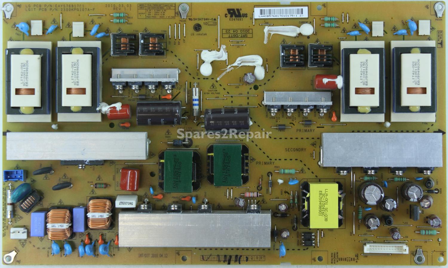 LG 42LH5000 - Power Inverter - EAY57681701 - 2300KPG107A-F REV 1.1 - PLHL-T839A