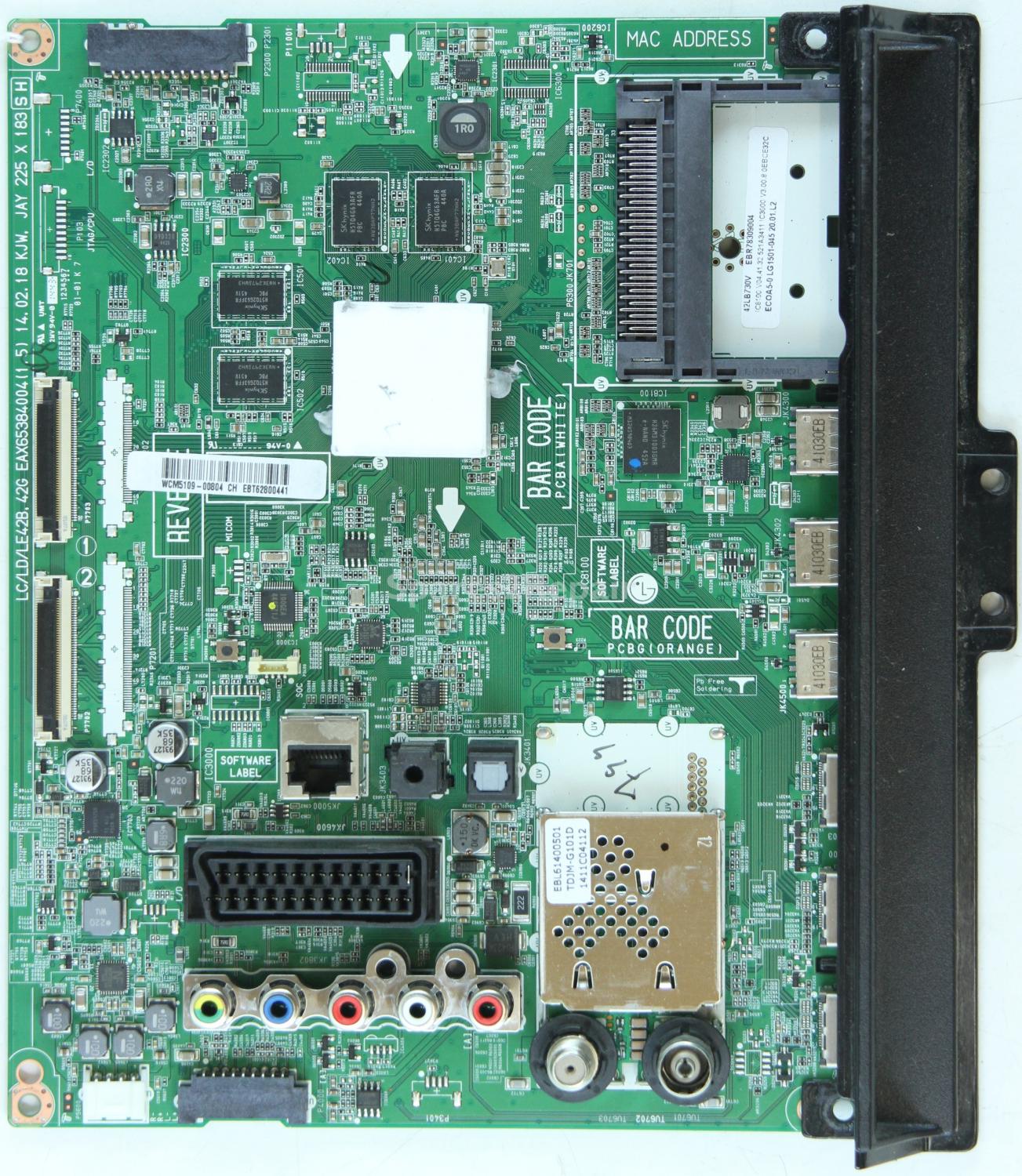 LG 42LB730V - Main AV - EAX65384004(1.5) - EBR78309004 - EBT62800441