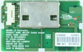 LG 42LB650B - WiFi Module - EAT62093301 - LGSBW41 - BEJLGSBW41 - 2703H-LGSBW41 - TWCM-B001D - V1.6 LG 42LB650B - WiFi Module - EAT62093301 - LGSBW41 - BEJLGSBW41 - 2703H-LGSBW41 - TWCM-B001D - V1.6