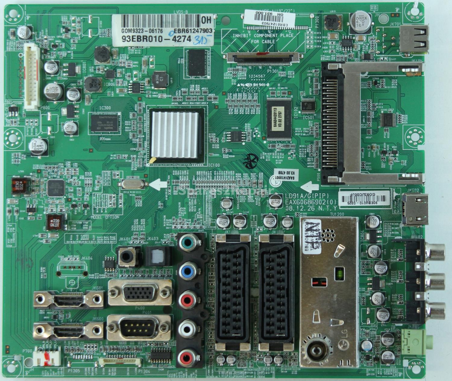 LG 42LH4010 - Main AV - EBR61247903 - EAX60686902(0) - LD91A/G