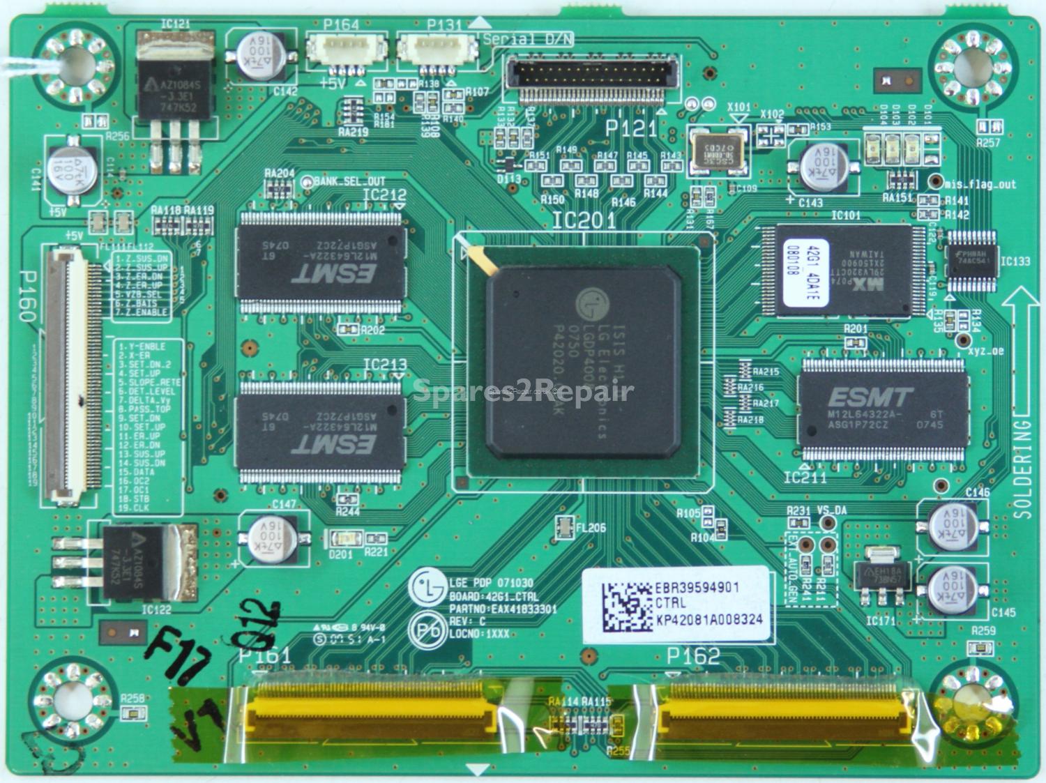 LG 42PG6000 - Logic CTRL BD - EBR39594901 - EAX41833301 - REV:C - LGE PDP 071030 - 42G1_CTRL