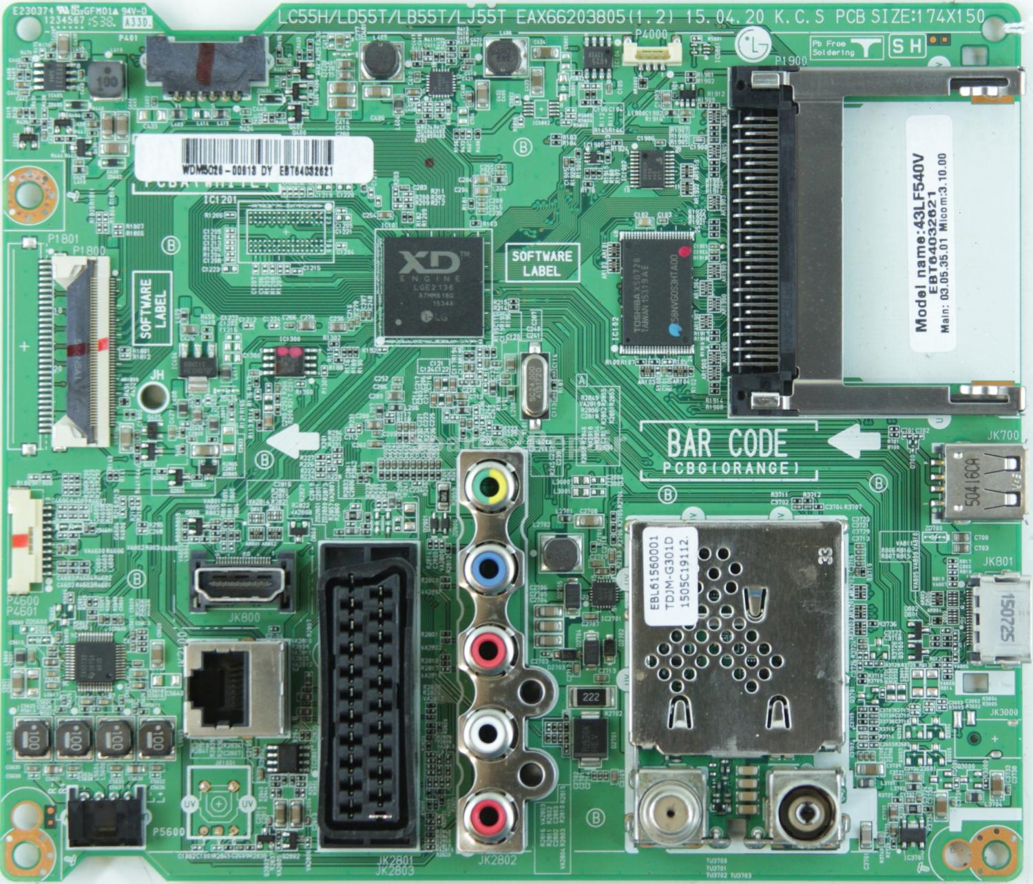 LG 43LF540V - Main AV - EBT64032621 - EAX66203805 (1.2)