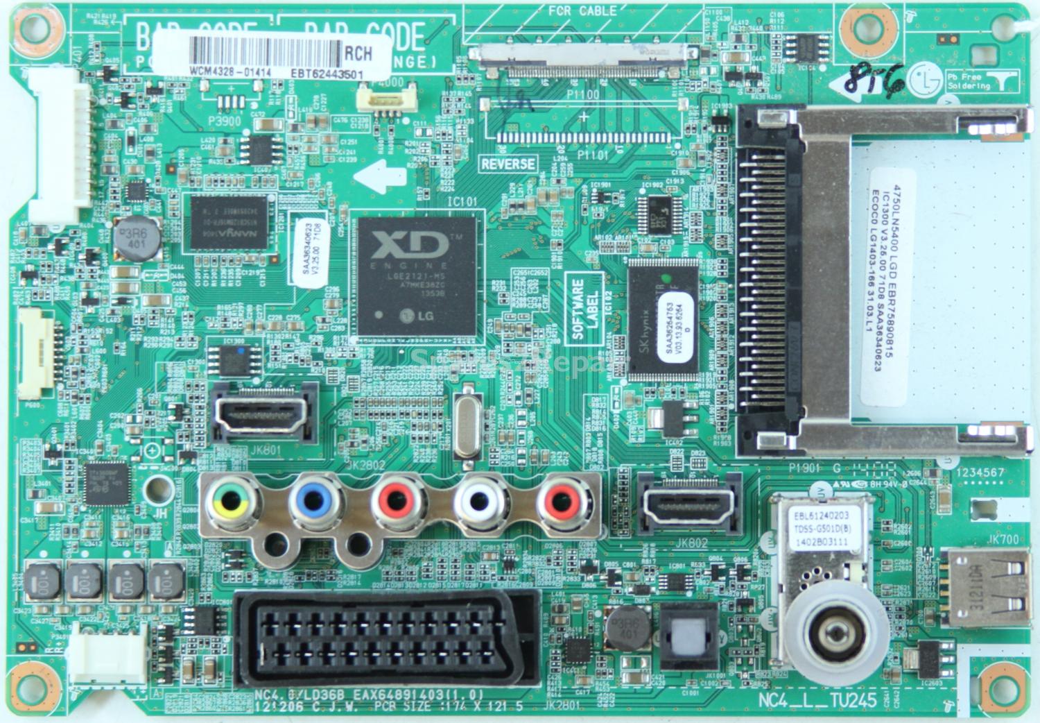 LG 47LN5400 - Main AV - EBR75890815 - EBT62443501 - EAX64891403(1.0) - 121206 - NC4_L_TU245