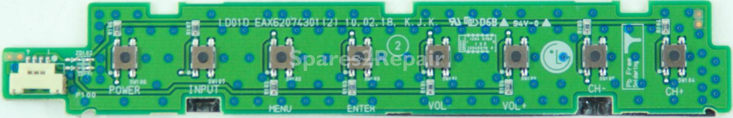 LG 37LE4900 - Buttons - EBR61247123 - EAX62074301(2) (Without Plastic)