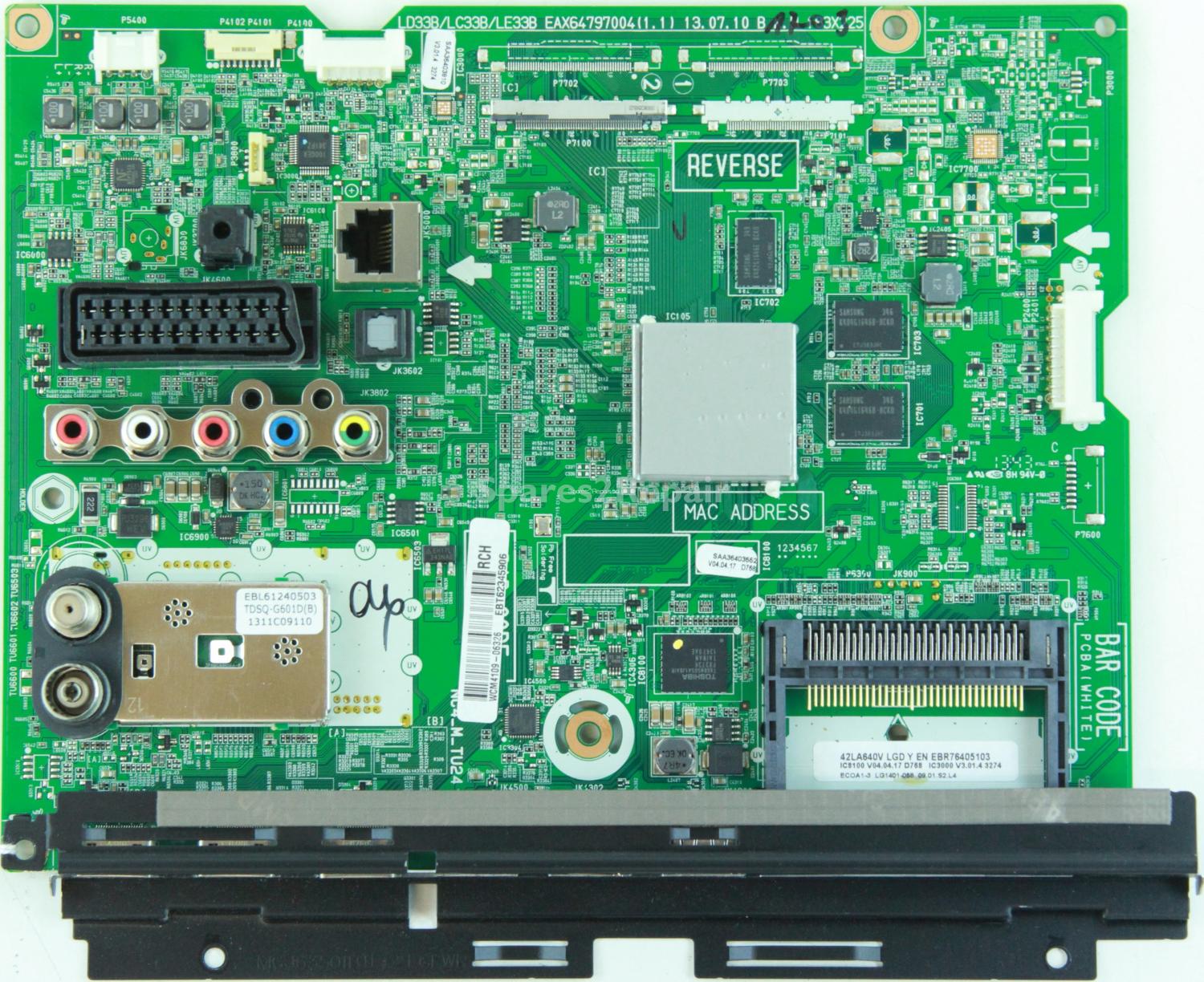 LG 42LA640V - Main AV - EBT62345906 - EBR76405103 - EAX64797004(1.1) - LD33B/LC33B/LE33B