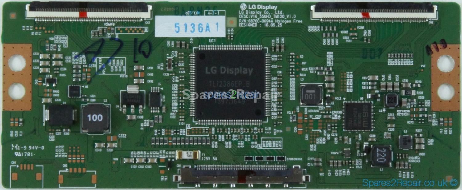 LG 55UH625V-ZA - T-Con - 6871L-5136A - 6870C-0694A - V16_55UHD_TM120_V1.0