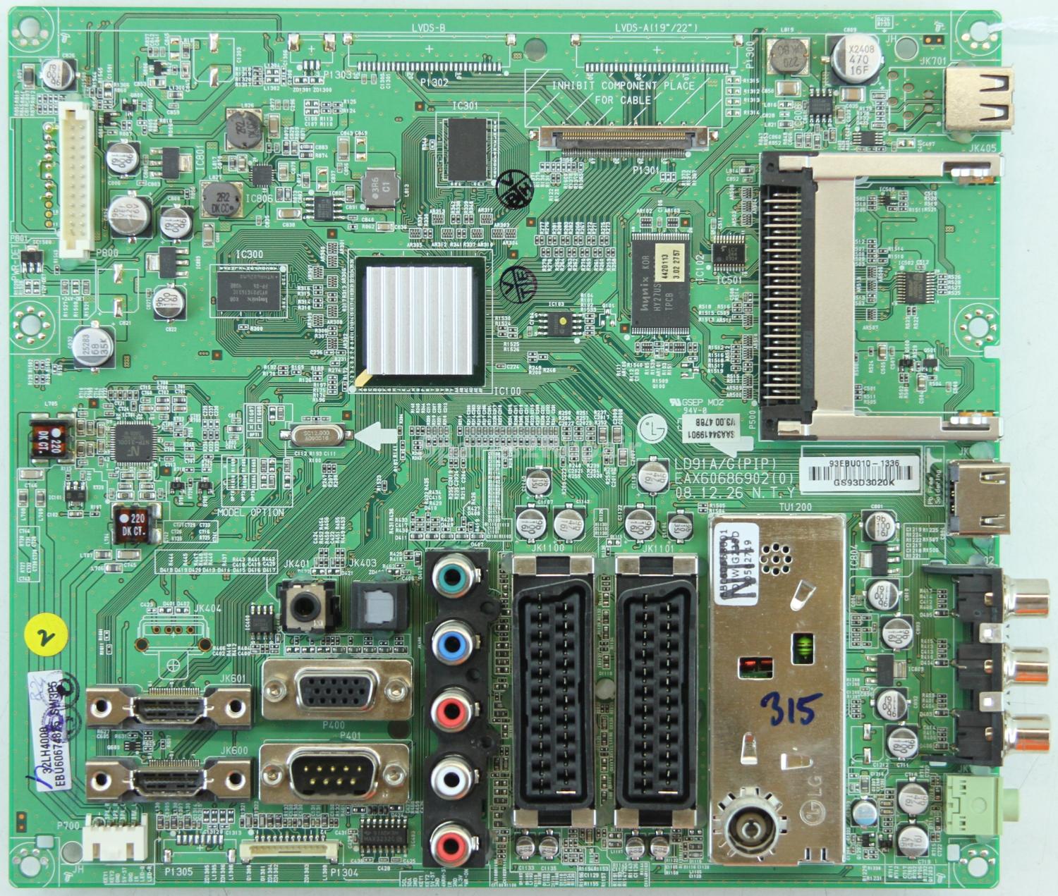LG 32LH4010 - Main AV - EBU60674825 - EAX60686902(0) - LD91A/G