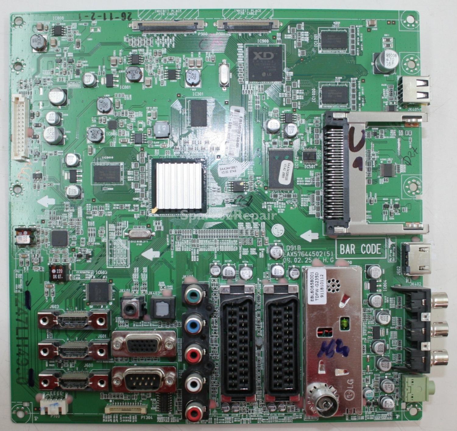 LG 42LH5000 - Main AV - EAX57644502(5) - LD91B - EBU60674845