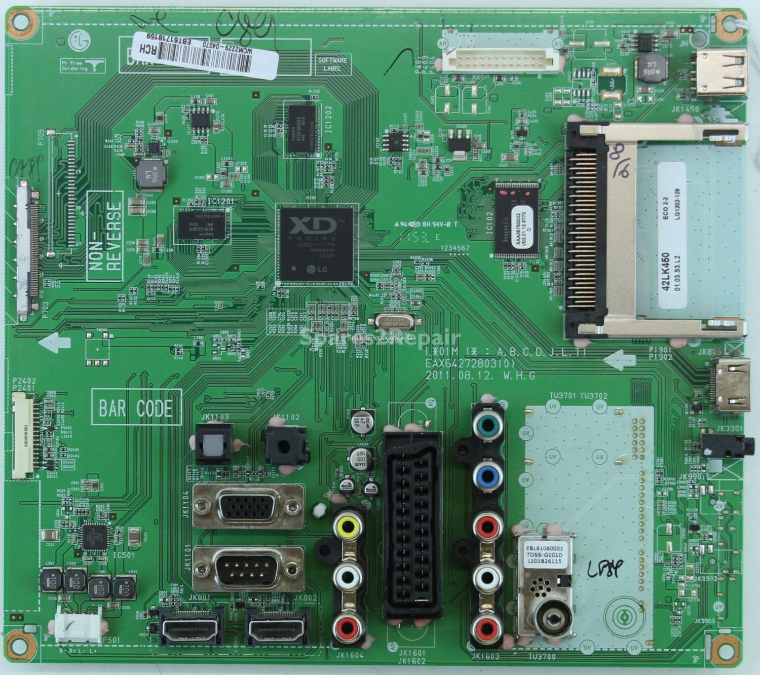 LG 42LK450U - Main AV - EAX64272803(0) - EBT61718159