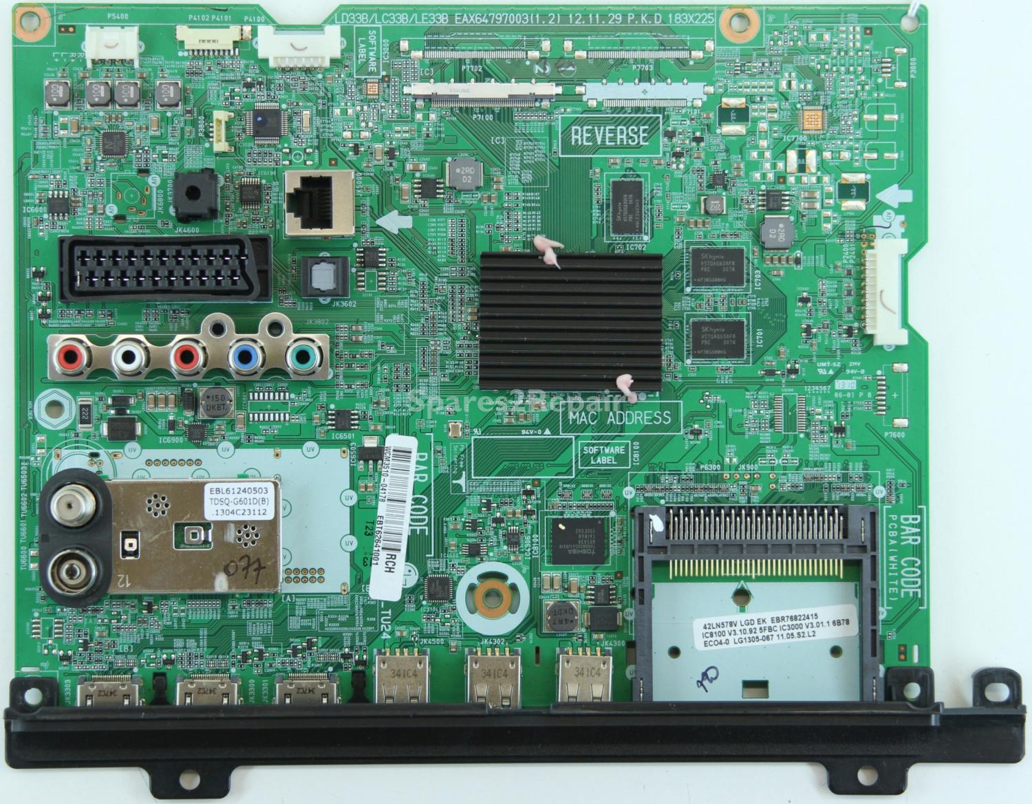 LG 42LN578V - Main AV - EAX64797003(1.2) - EBR76822415 - EBT62641001 - LD33B/LC33B/LE33B