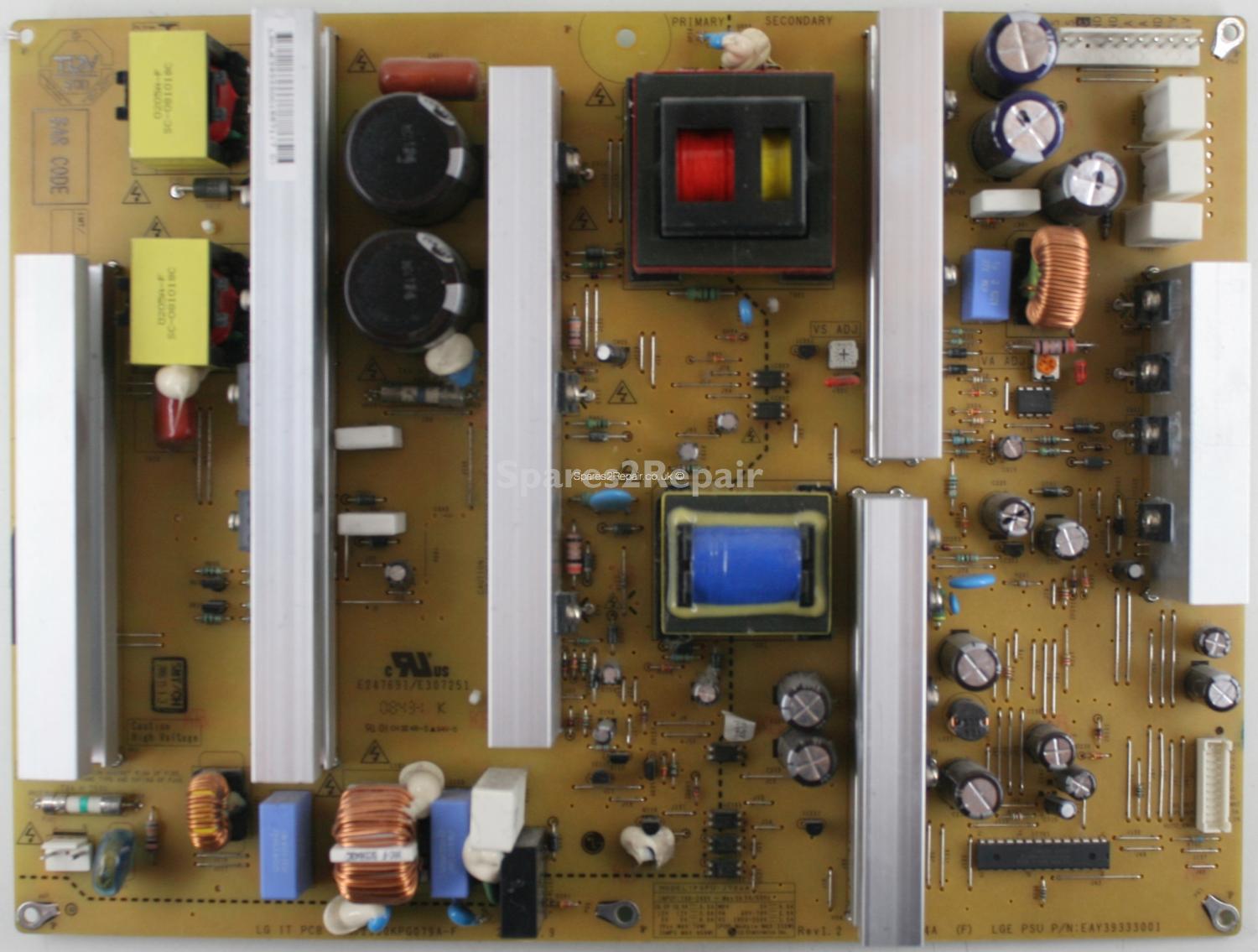 LG 42PG2000-ZA - PSU - 2300KPG079A-F - Rev1.2 - PSPU-J704A (F) - EAY339333001 - EAX393330001