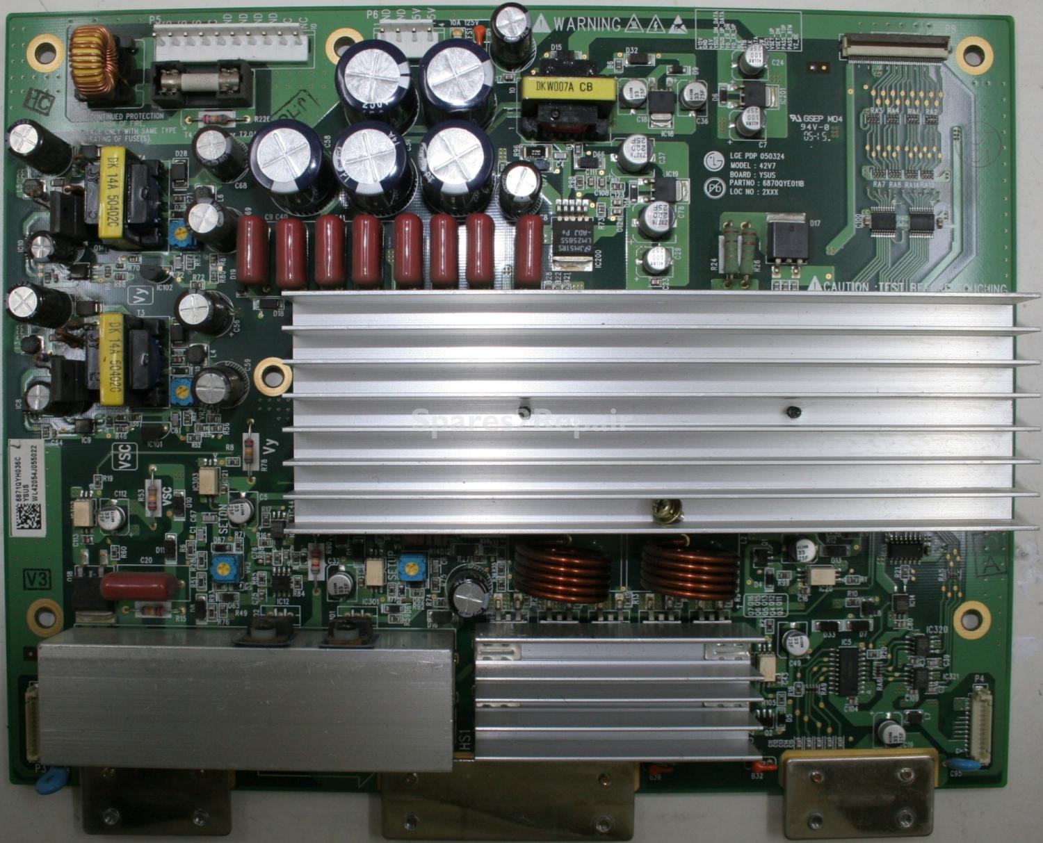 LG 42PX3RV-ZA - YSUS - 6870QYE011B - 6871QYH036C - PDP 050324 - 42V7