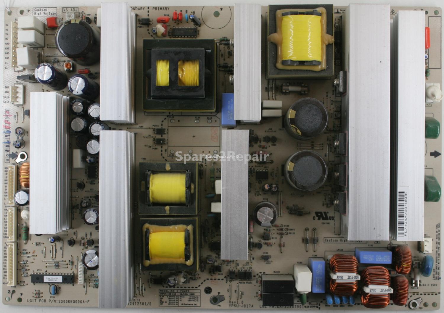 LG 50PC55 - PSU - EAY32957901 - 2300KEG006A-F - EAX32412301/6 - YPSU-J017A Rev1.0