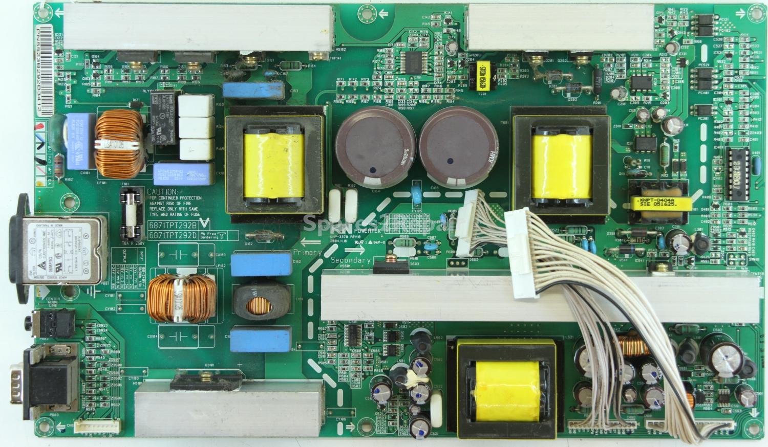 LG RZ-37LZ31 - PSU - KNP-3370 - REV:B - 6871TPT292B