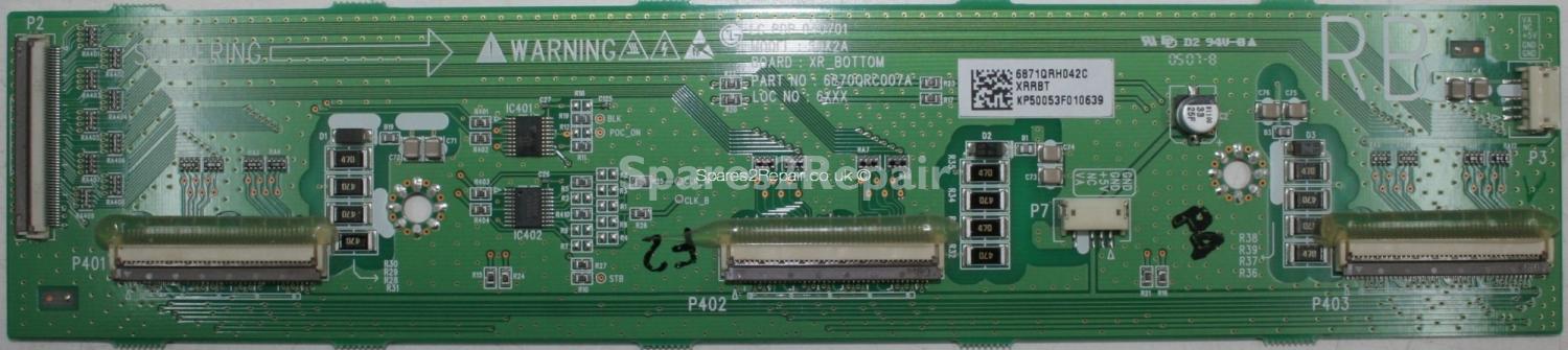 LG RZ-50PY10 - Buffer - 6871QRH042C - 6870QRC007A - PDP 040701 - 50X2A - XR_BOTTOM