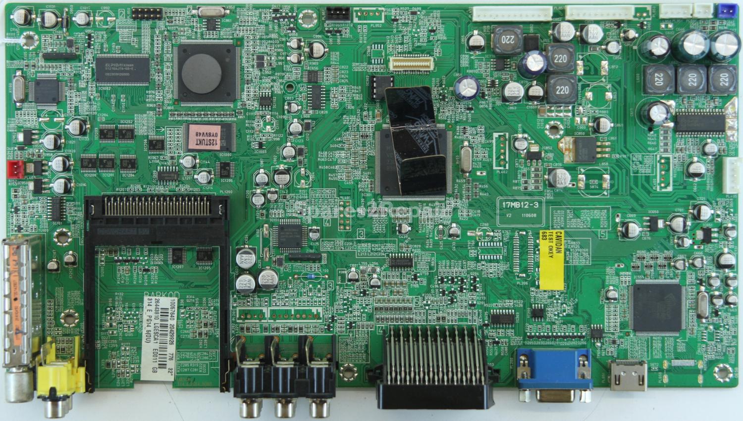 Onn LE32LCD0802ID - Main AV - 17MB12-3 V2 110608 - 20429926