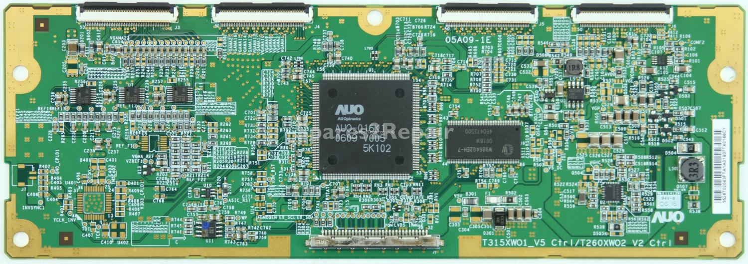 Onn TL2638-TP - T-Con - 55.26T02.043 - T315XWO1_V5 Ctrl/T260XWO2 V2 Ctrl - 05A09-1E