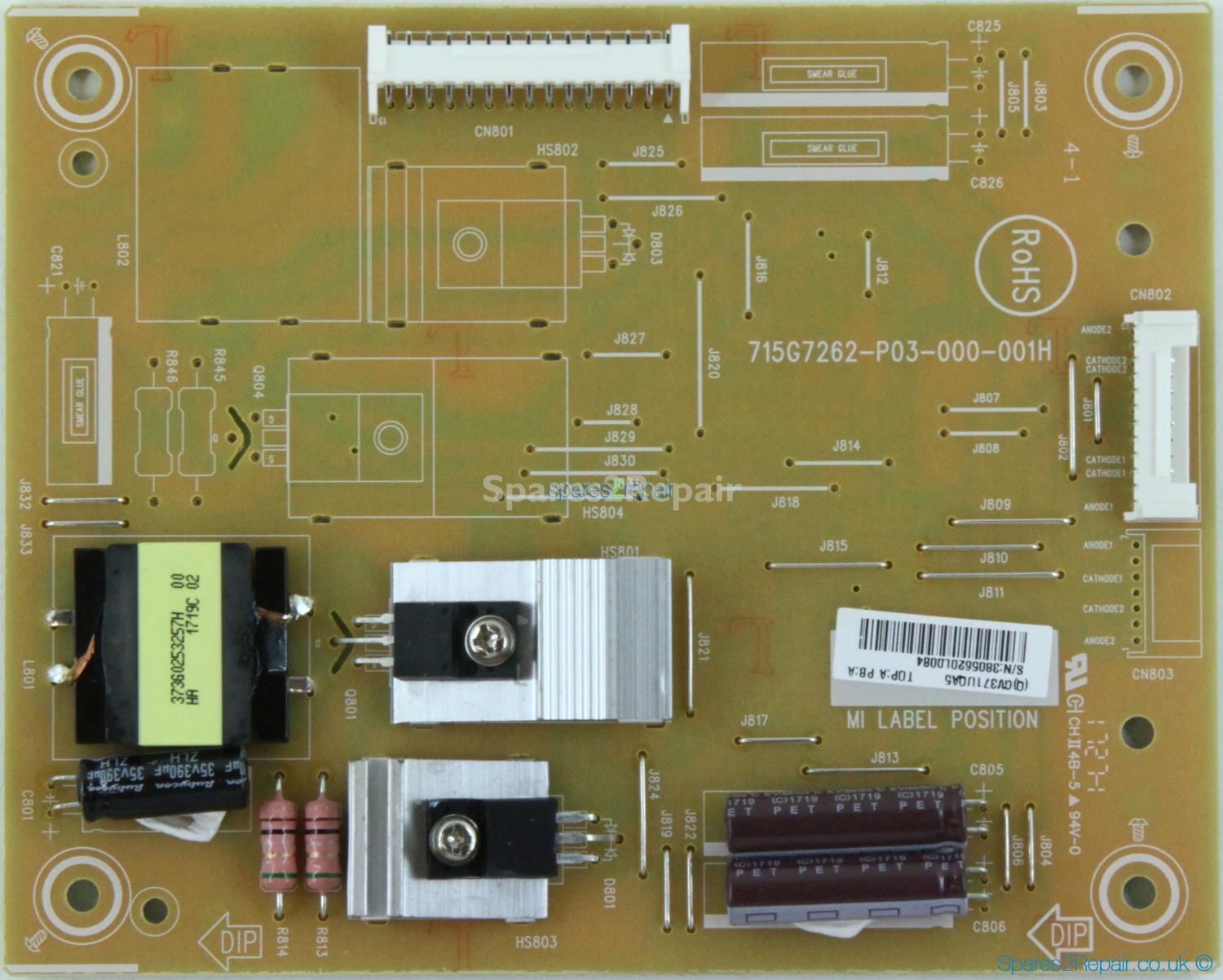 Philips BDL4830QL - LED Driver Board - 715G7262-P03-000-001H