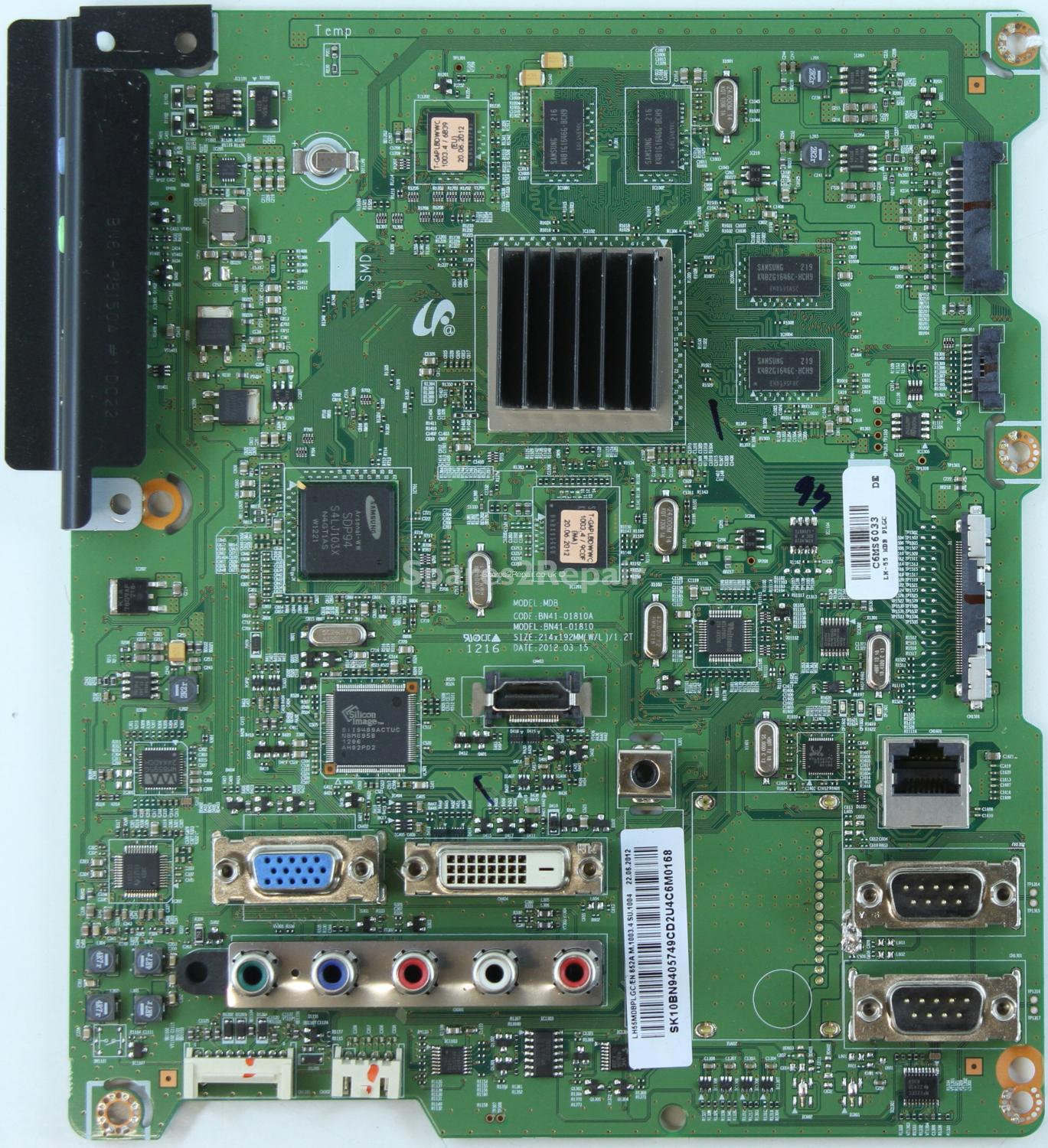Samsung LH55MDBPLGC/EN - Main AV - BN94-05749C - BN41-01810A - MDB