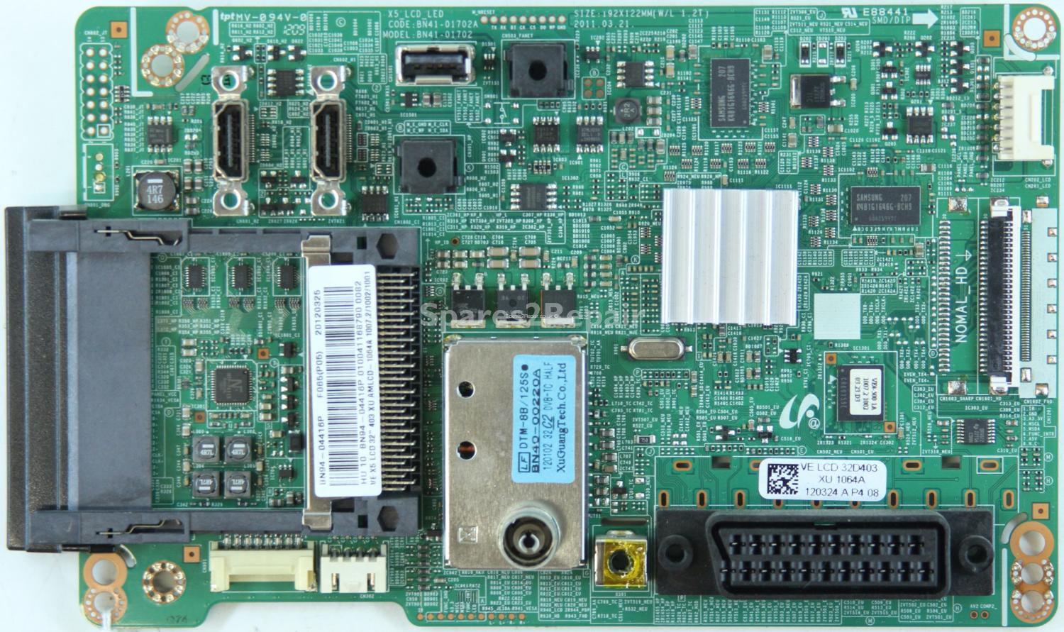 Samsung LE32D403E2W - Main AV - BN94-04416P - BN41-01702A - X5_LCD_LED