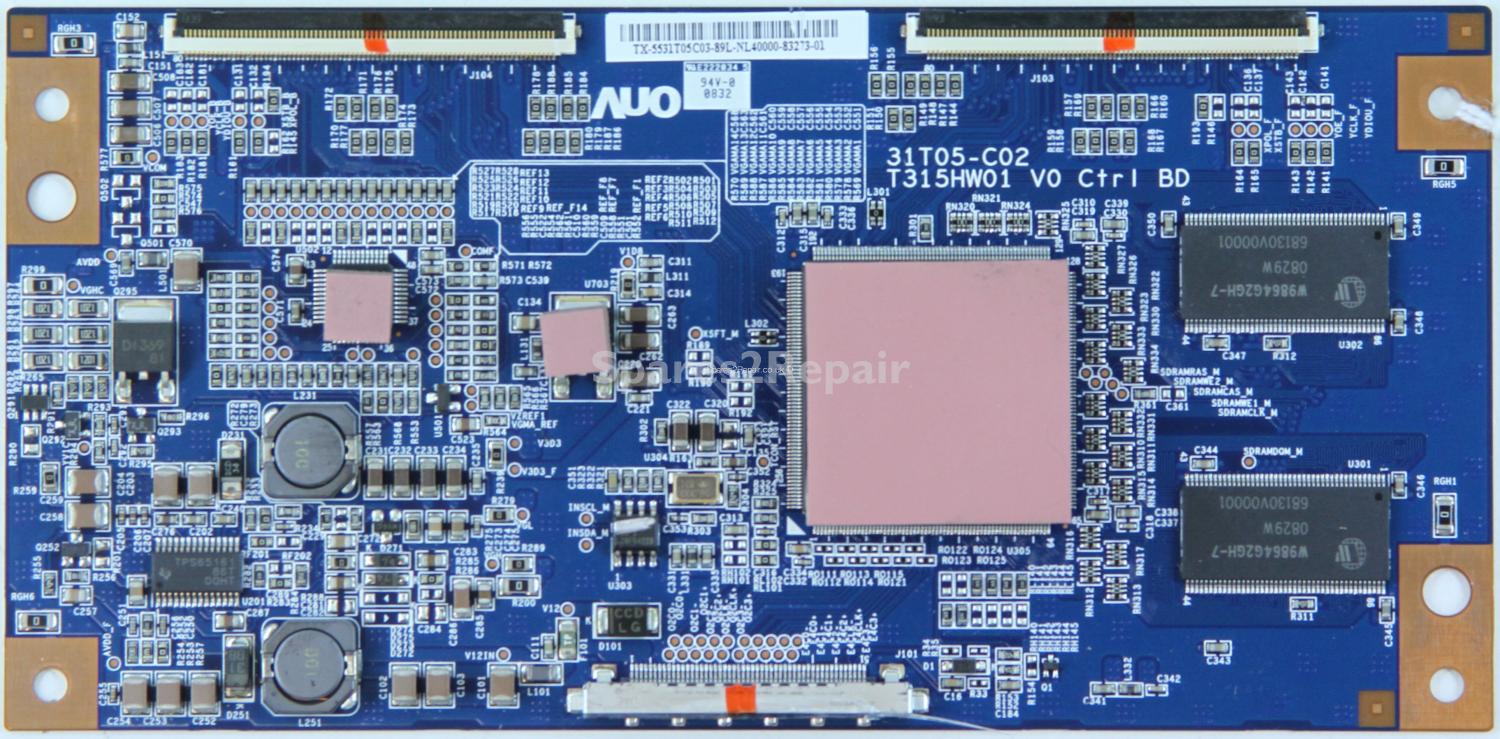 Samsung LE32A558P3F - LVDS - 31T05-C02 - 55.31T05.C03 - T315HW01 V0 Ctrl BD