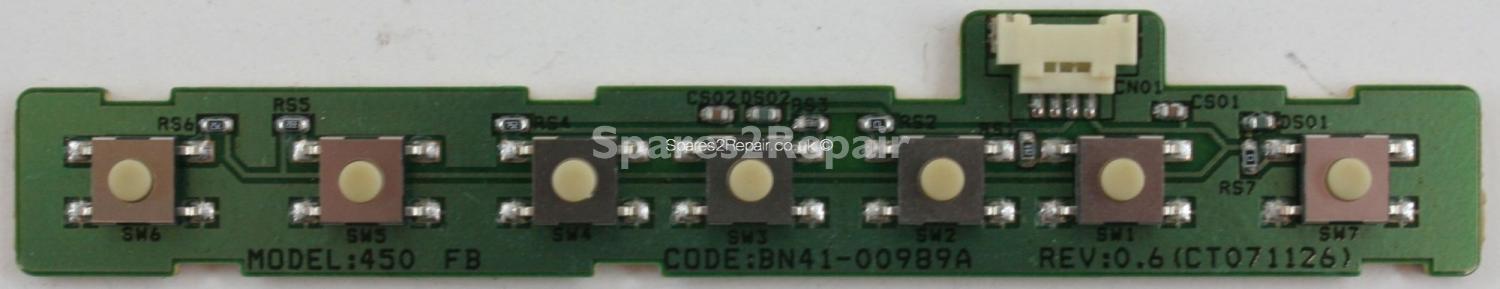 Samsung LE37A552P3R - Buttons - BN41-00989A - Rev 0.6 - CT071126 - 450 FUNCTION