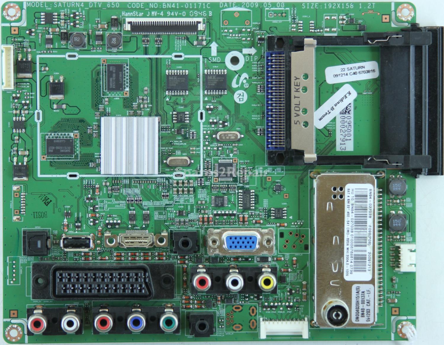 Samsung LE22B450C4W - Main AV - BN94-02703B - BN41-01171C